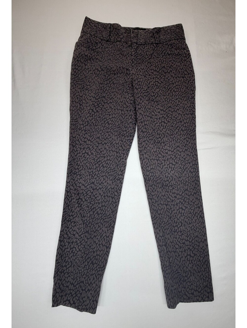 Banana Republic Women's Jeans Straight Jackson Fit Animal Print Size 0 Brown